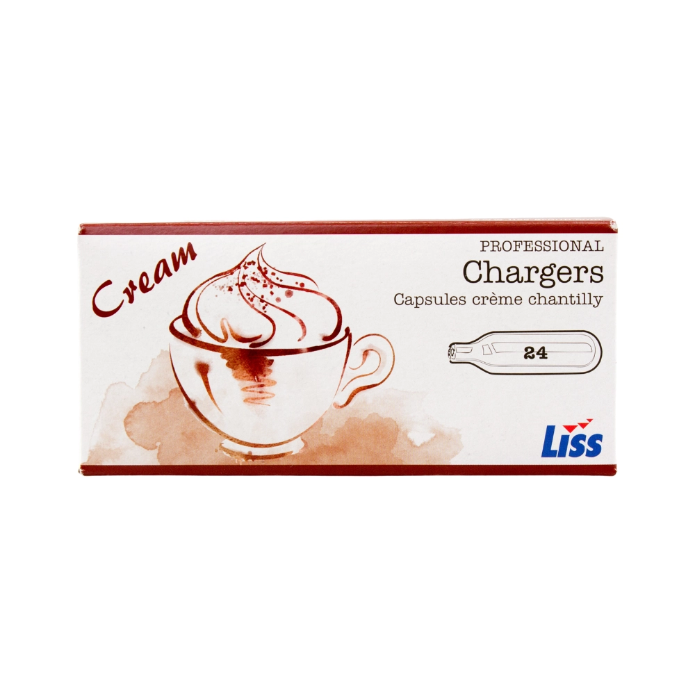 Liss 600 Cream Chargers - Case of 600 (Commercial Address On