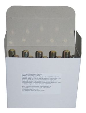 CO2 12g Cartridges - Threaded - Case of 300